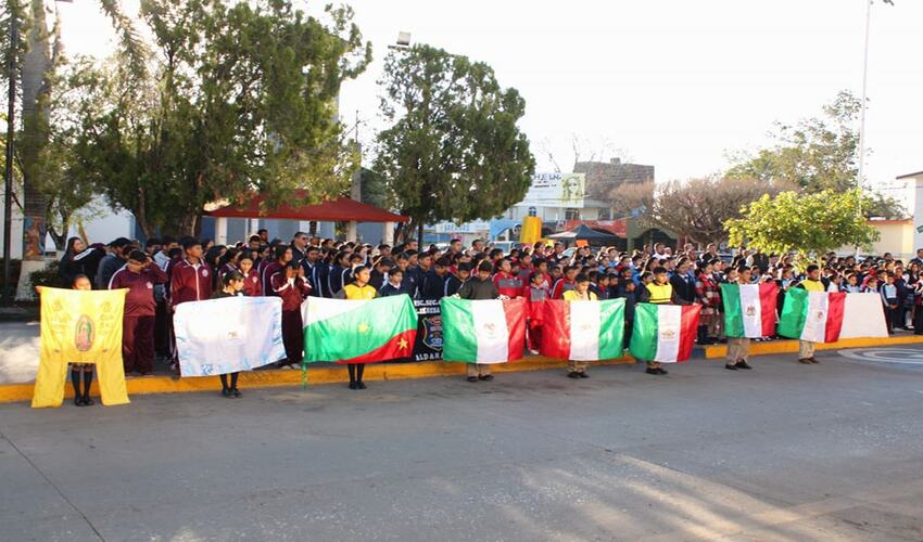 Homenaje al XCI aniversario a nuestro lábaro patrio