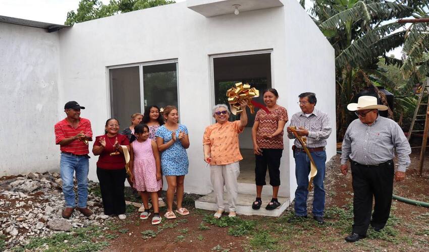 Inauguración de vivienda en el Ejido Nuevo Amanecer