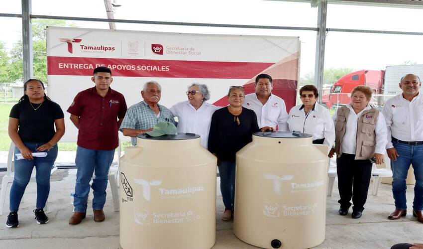 Entrega de 50 tinacos – Programa Atención Ciudadana para el Bienestar Social