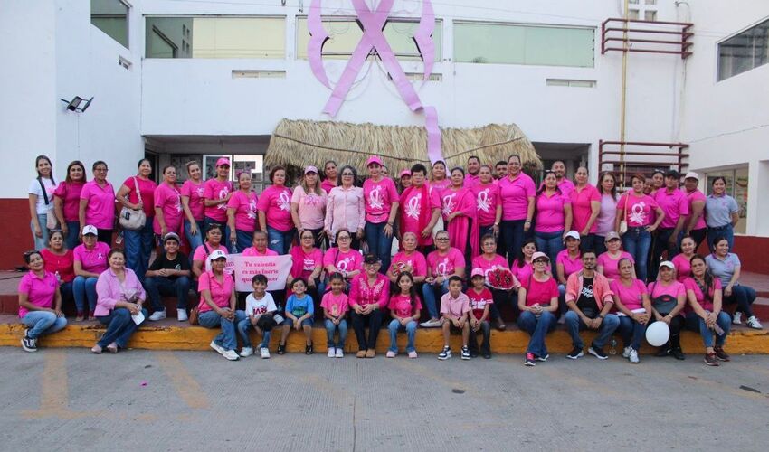 Aldama se viste de rosa en una jornada por la vida y la esperanza