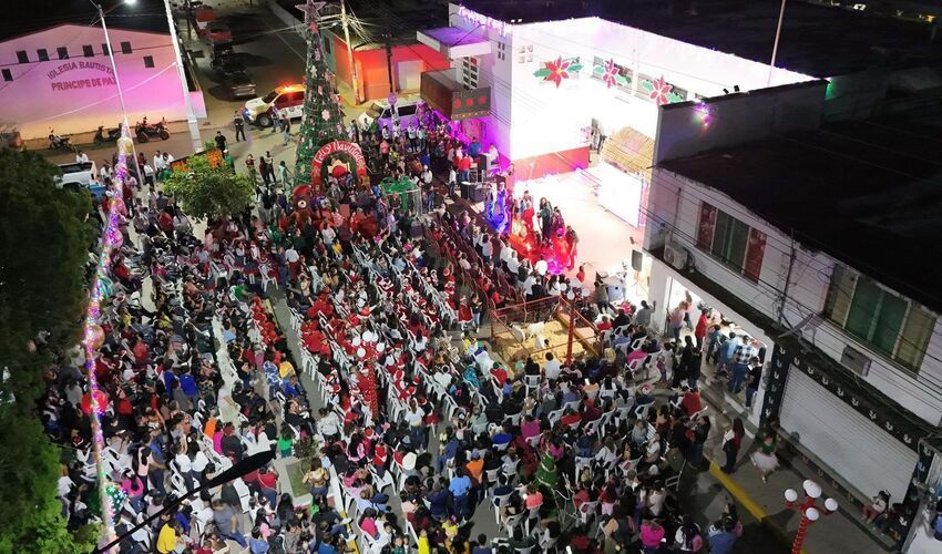 Encendido del pino navideño