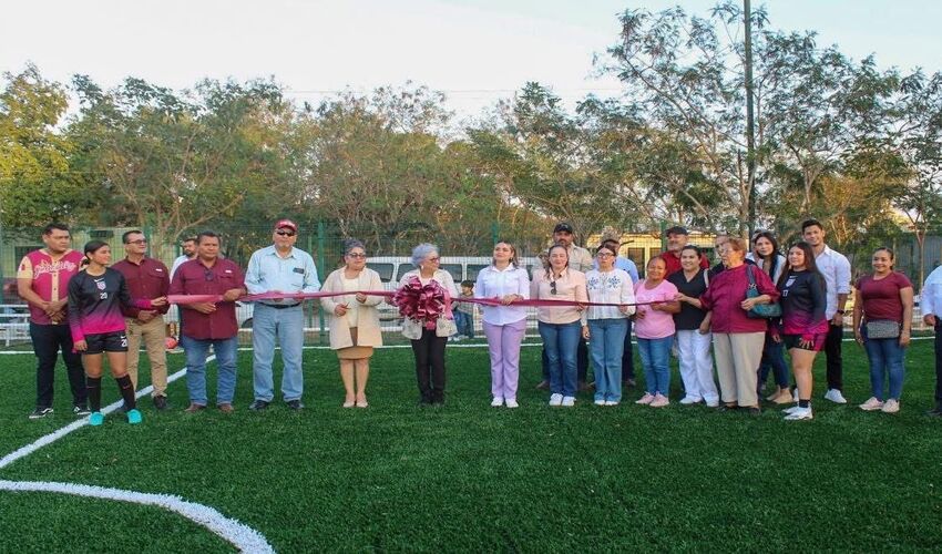 Reabre Gobierno Municipal de Aldama el campo de fútbol 5 «Nain de Leija González»